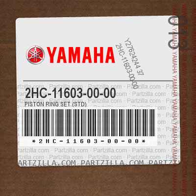 YAMAHA YXZ 1000 PISTON RING SET 2HC-11603-00-00